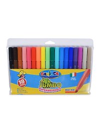 Фломастеры 18цв "CARIOCA JUMBO" толстые, к/к, подвес, Universal