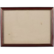 Рама со стеклом, дерево, коричневая с золотом, 25 х 35 см