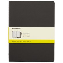 Набор книг для записей Moleskin Cahier Journal XLarge, 3 штуки, клетка, мягкая обложка, 60 листов, А5+