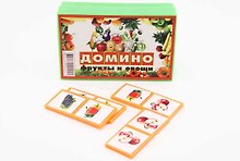 Настольная игра "Домино: Фрукты и овощи". Тип 2