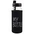 Бутылка в чехле My bottle/Май ботл черная (стекло) (500мл) - 0