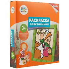 Набор для творчества LORI Раскраска пластилином Союзмультфильм Карлсон