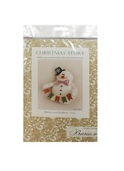 Набор для изгот. текстильной игрушки Christmas Story Снеговик (CH001) (15см) (Ваниль) (упаковка)