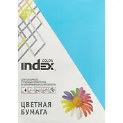 Бумага цветная «Index Color», ярко-синяя, 100 листов, А4