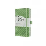 Блокнот для записей А6, 174стр Jolie, твердая обложка, иск. кожа, цвет Зеленый, в линейку