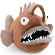 Мягкая игрушка Рыба-Удильщик коричневая (35 см)