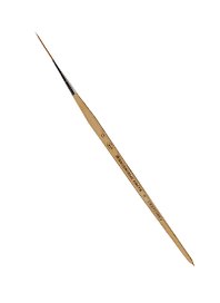 Кисть синтетика шлеппер №0,8 ручка короткая, лак, серия 1240, ЖК