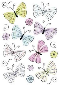 HERMA Наклейки DECOR Воздушные бабочки 3379