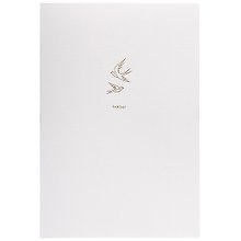 Тетрадь А4 80л кл. "Ласточки" мелов.картон, ламинация "soft touch", 3D фольга, скр.углы, офсет, ассорти