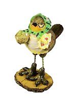Фигурка Птичка в платочке(16х10х8,5см) (247-105)