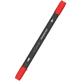 Маркер акварельный "Сонет", двухсторон., кисть и тонкий наконечник, красный, сонет