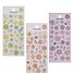 Набор девятый (Наклейки Цветы (желтый)+Цветы (сиреневый)+Цветы (зеленые)) (PVC) (упаковка) - 0