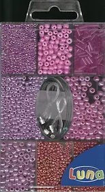 Набор бисера Розовый (0620220) (75 гр) (3+) (упаковка)