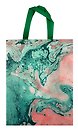 Сумка-шоппер Marble style (мрамор розовый с бирюзовым) (ПВХ) (25х35х12) (12-PhoenixBag-4)