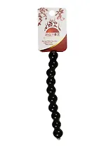 Набор для творчества Бусины керам. на силикон. нити 10шт 12мм, 03, моноцвет черный