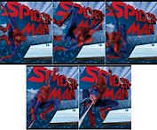 Тетрадь 12л узк.лин. "Spider-man" выб.УФлак, тиснение фольгой, ассорти, Disney
