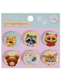 Топсы для скрапбукинга «Улыбнись!», 9 х 9,5 см