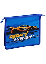 Папка для тетрадей А5 "Жёлтое гоночное авто" на молнии