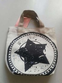 Сумка-шоппер , Стиль Прованс, Звезда, 25*28см