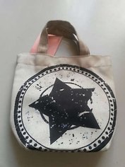 Сумка-шоппер , Стиль Прованс, Звезда, 25*28см