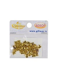 Фурнитура металл шапочки Смородина золото (00009837) (40шт) (7мм) (10гр/уп)