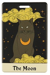 Картхолдер вертикальный «Кот Таро», чёрный
