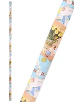 Бумага упаковочная 70*100 "Желтые тюльпаны" мел., инд.уп