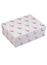 Коробка подарочная "Gold flamingo"