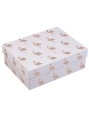 Коробка подарочная "Gold flamingo"