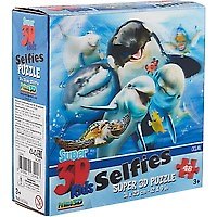 Пазл 48 Super 3D Kids Океанское селфи (31х23) (3+) (13541) (коробка)