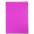 Блокнот А5 80л кл. "LINE NEON" розовый, пласт.обл, спираль - 0