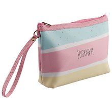 Сумочка с карабином Цветные полоски Journey(PU)(14х23)(ПВХ бокс)