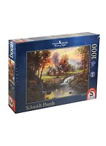 Паззл 1000 (58445) Дом у ручья (Thomas Kinkade) (коробка)