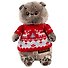 Игрушка мягкая Budi Basa, Басик в свитере с оленями 19см Ks19-089 - 0