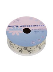Тесьма с рисунком (PCR-006) (25мм х 3м) (лента декор. принтован.) (Рукоделие) (катушка)