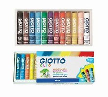 Пастель масляная 12 цветов FILA AST 12 GIOTTO/Джиотто OLIO в картонной упаковке