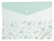 Папка -конверт «First flowers» А5 на кнопке