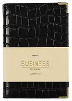 Ежедневник недат. А6 152л "Impact" черный, иск.кожа 7Б, тв.переплет, поролон, мет.уголки, скругл.углы, тонир.блок, зол.торец, ляссе