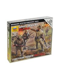 Сборная модель ЗВЕЗДА, Советская пехота 1941-1943, 1:72