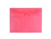 Папка 240х190 мм красная на кнопке