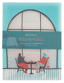 Тетрадь на кольцах «Best memories» 80 листов в клетку, А5, сменный блок - Greenwich Line