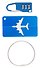 Travel набор Бирка и замочек для багажа (синий) (12-travel22-B5) - 2