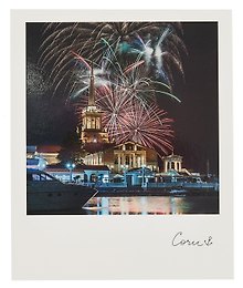 Открытка, одинарная,  Сочи. Фейерверк