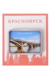 Сувенирный магнит Коллаж (Красноярск) (дерево) (Крск1)