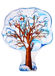 Плакат вырубной "Клен зимний"