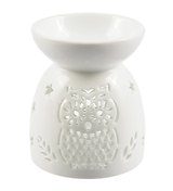 Аромалампа Сова (белая) (керамика) (9х8) (12-07836-C7)