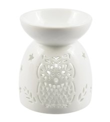 Аромалампа Сова (белая) (керамика) (9х8) (12-07836-C7)