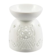 Аромалампа Сова (белая) (керамика) (9х8) (12-07836-C7)
