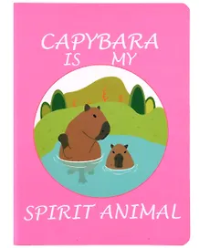Записная книжка «Capibara is my spirit animal» А6, 32 листа в клетку, сшивка, в ассортименте