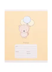 Тетрадь в косую линейку Listoff, "Милашки", 12 листов, в ассортименте